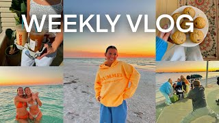 a weekend in my life: beach sunset dunks, sleepover, and friends in town!