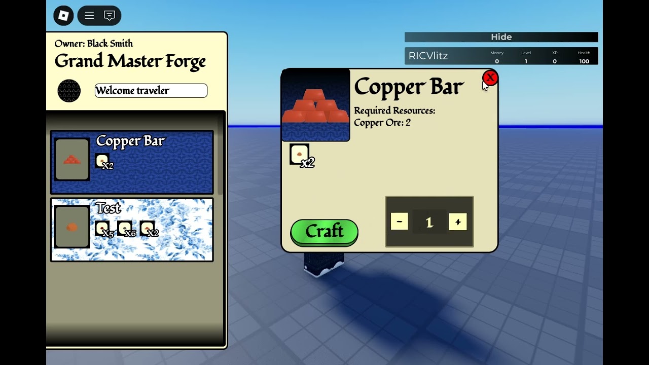 Showcase of the New Crafting System (old)