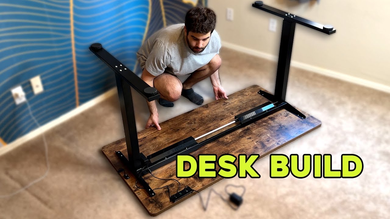 FLEXISPOT Standing Desk Build Process (Assembly + Review)