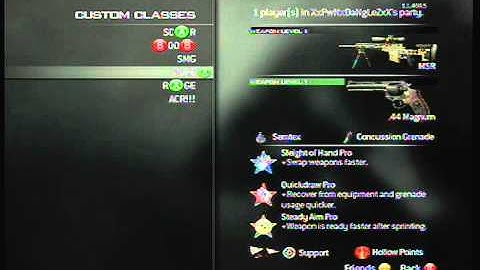 MW3 How To Get Xbox Buttons In Create A Class