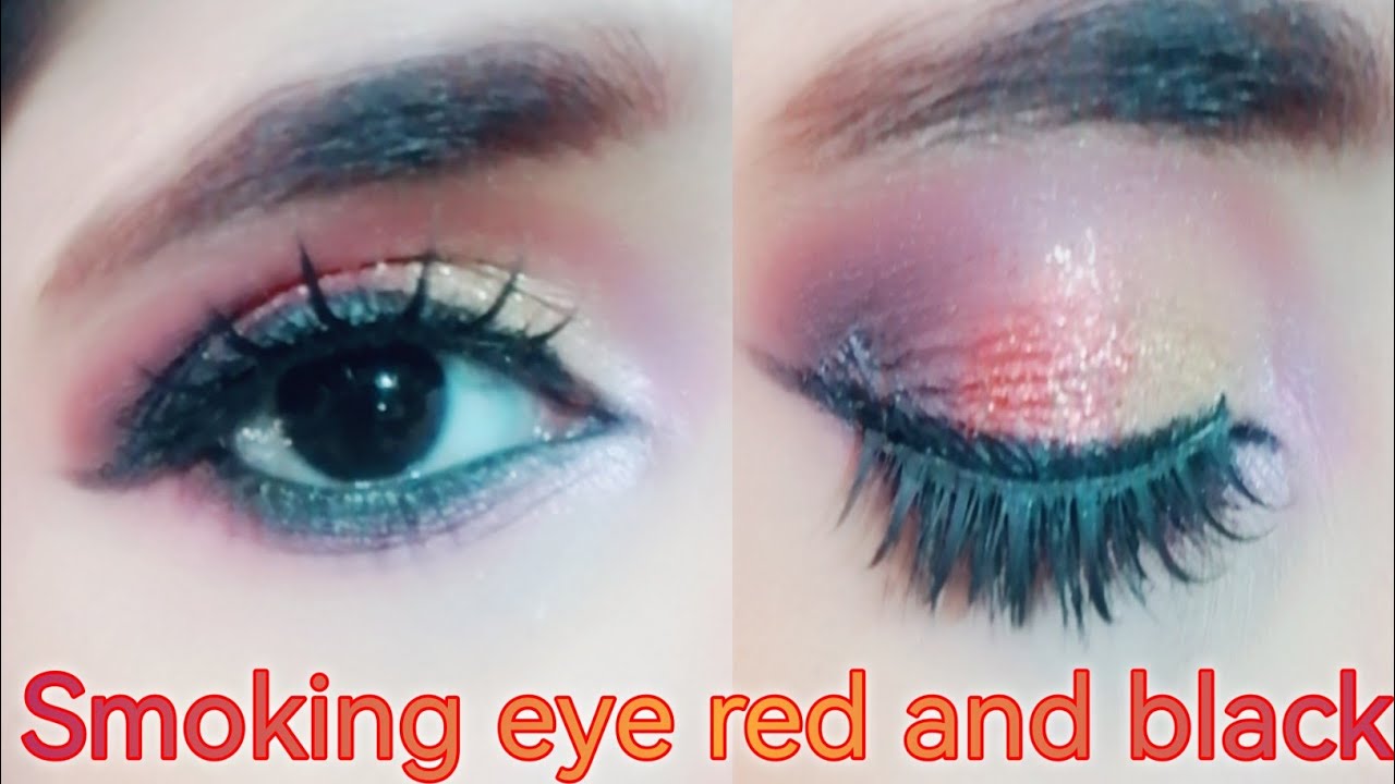 How to smoking eyes makeup bridal smokey eye makeup red and black
