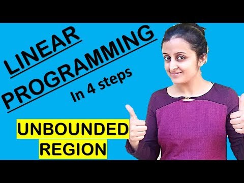 LINEAR PROGRAMMING FOR UNBOUNDED REGION PROBLEMS || CLASS XII 12th MATH CBSE/ISC