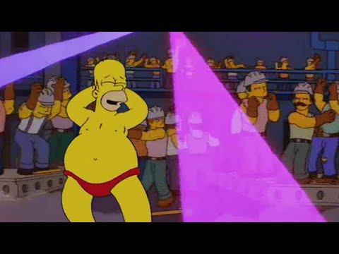 Homer Dancing in Odd and Inappropriate Places