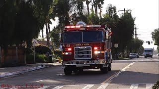Chula Vista Medic 51, Engine 51, and Squad 61 responding