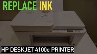 HP DeskJet 4100e Ink Cartridge replacement.