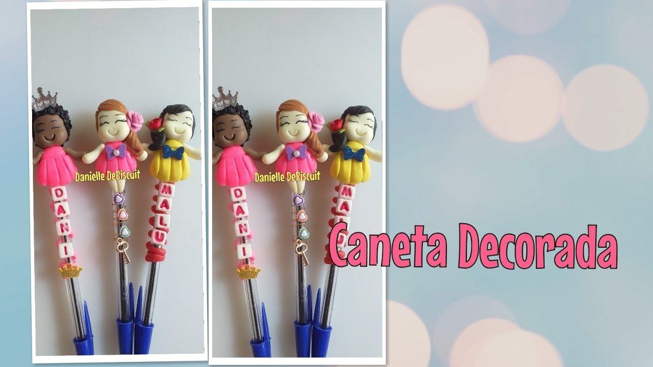 COMO FAZER CANETA BORDADA E DECORADA COM LETRINHAS??