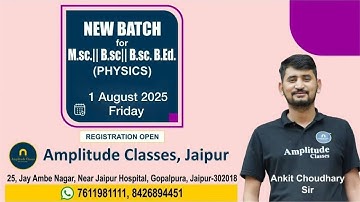 Demo Lec-08II Mechanics II B.sc-1 year II New Batch For 2025-26 II By Ankit sir