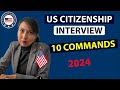 U.S. CITIZENSHIP TEST 2023: 10 COMMANDS YOU MAY HEAR DURING YOUR TEST