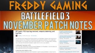 Battlefield 3 November Update 5 Patch 2012 Analysis