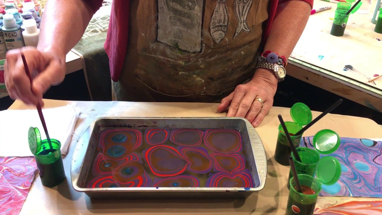 Introduction to Marbling on Fabric YouTube