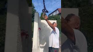 Projekt Winkelsteine Abgehackt Wir Haben Fleißig Mauerwinkel Gesetzt, Um Eine 2.Terrasse F.bauherrn