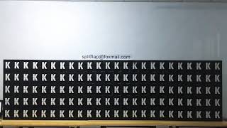 Testing split flap display