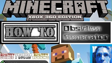 Minecraft Xbox 360 Tutorial Making redstone work for you Obsidian Generator by Sparty