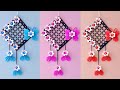 White paper Flower Wall Hanging / Home Decoration / A4 sheet craft / DIY Wall Decor/school craft