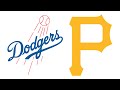 Dodgers @ Pirates. Game 1. 3 Game Series. MLB the Show 25.