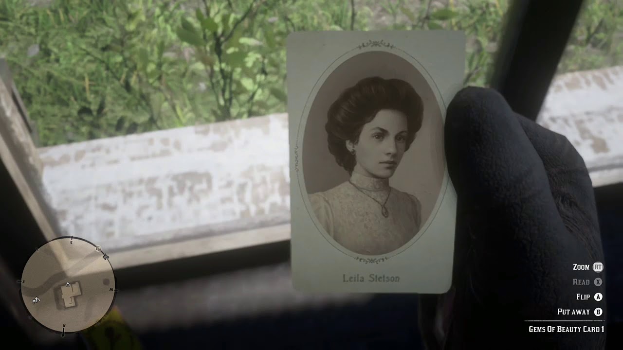 Gems Of Beauty Cigarette Card 1 - Leila Stetson - Map Location