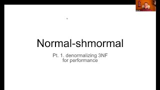 Normal-shmormal: Pt. 1. denormalizing 3NF for performance