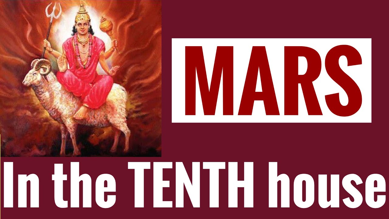 Mars in Tenth House (Mars 10th house) with all aspects (Vedic astrology)