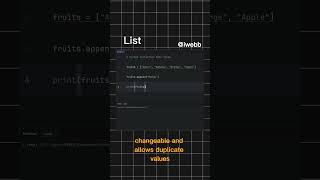 You're using the wrong Python collection type 🐍 #python #coding #learnpython