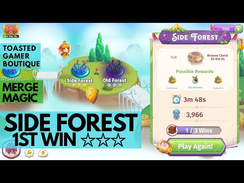 gaming logo Merge Magic Side Forest • 3 Stars On 1st Win ☆☆☆