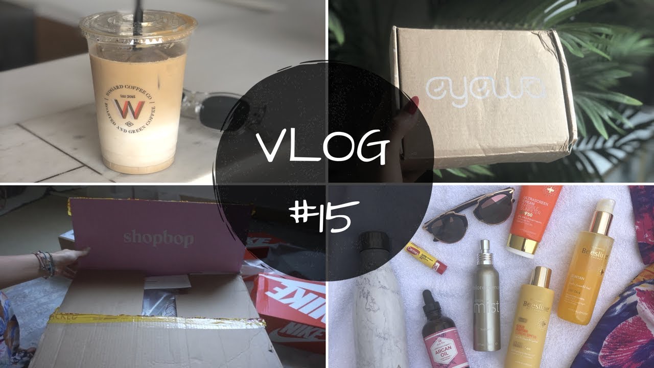 VLOG15: مشترياتي من شوب بوب، فارفيتش ونمشي/ كود خصم من ايوا/ سموذي بعد التمارين/ طريقتي بالتان