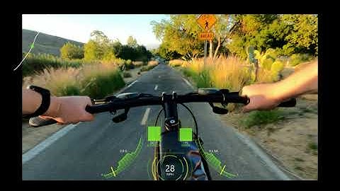 HUD display | VIRB Overlay | Telemetry data test