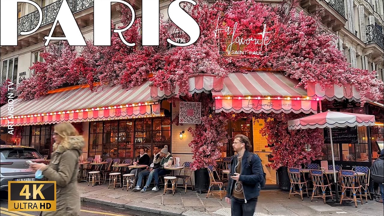 🇫🇷[Paris France] Walk in Saint-Paul Marais Paris (4K 60F)  08/January/2025