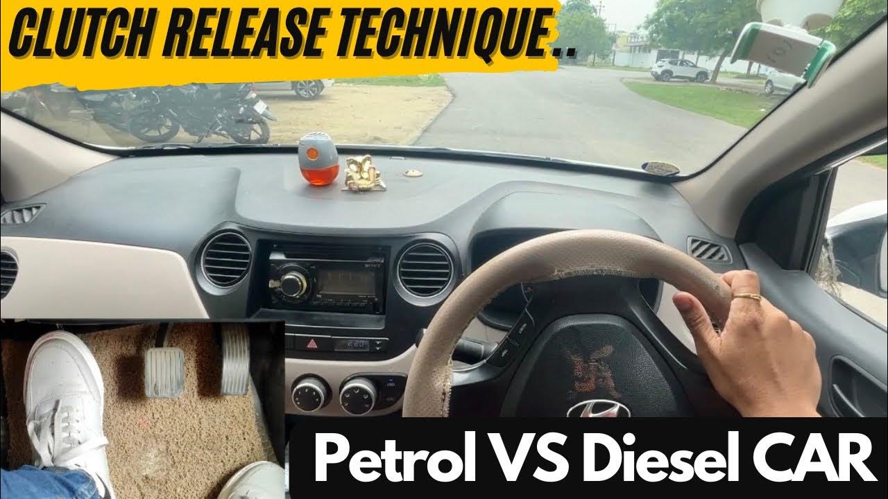 Clutch release technique diesel VS petrol car.. @Drivewithankit - YouTube