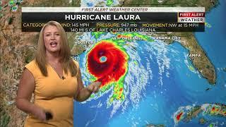 Melinda Hurricane Laura Weather cast