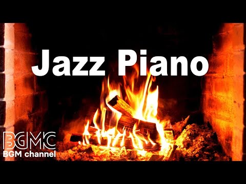 Relaxing Jazz Piano With Fireplace - Slow Cafe Jazz Piano For Sleep, Study