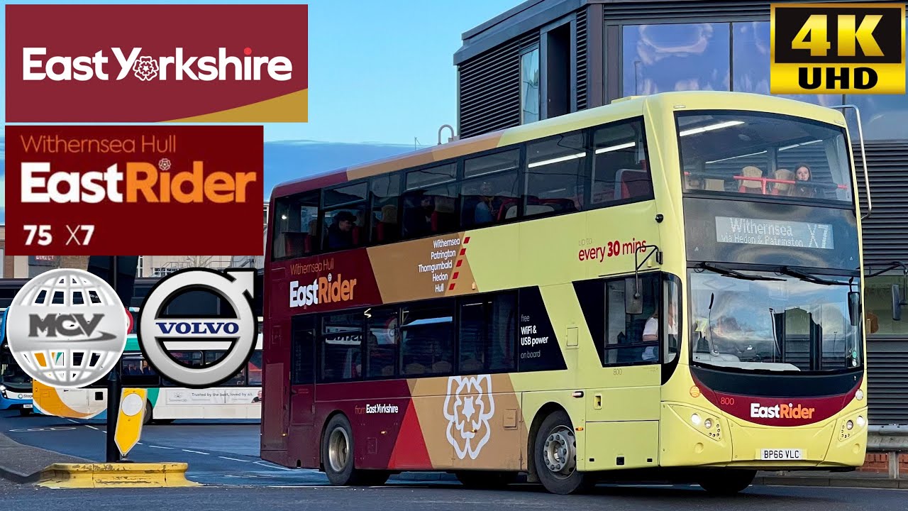 [East Yorkshire: Eastrider X7 Withensea to Hull via Patrington & Keyingham] MCV eVoSeti Volvo B5TL