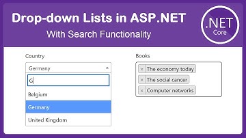 Use Drop-down Lists in ASP.NET | Single vs Multiple - Static vs Dynamic - Traditional vs Advanced