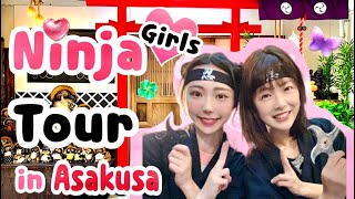 【Guided tour】Have a Ninja Experience with Japanese Girls➕Secret talk♡♡