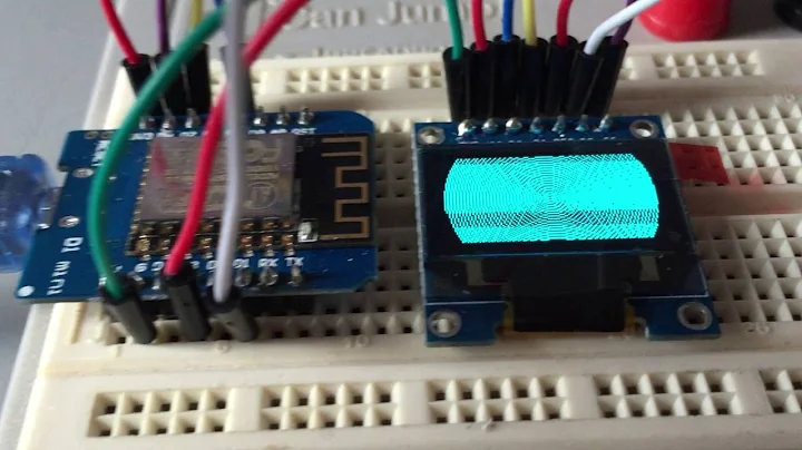 Wemos D1 mini + SSD1306 OLED display using SPI