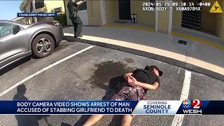 Body cam video shows moments after Seminole County man allegedly admitted to stabbing his girlfriend