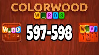 COLORWOOD Words Cryptogram level 597 598