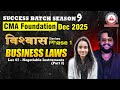 CMA Foundation Dec 2025 | Law - Lec 7 Negotiable Instruments | Success Batch S9 Vishwas Series P1