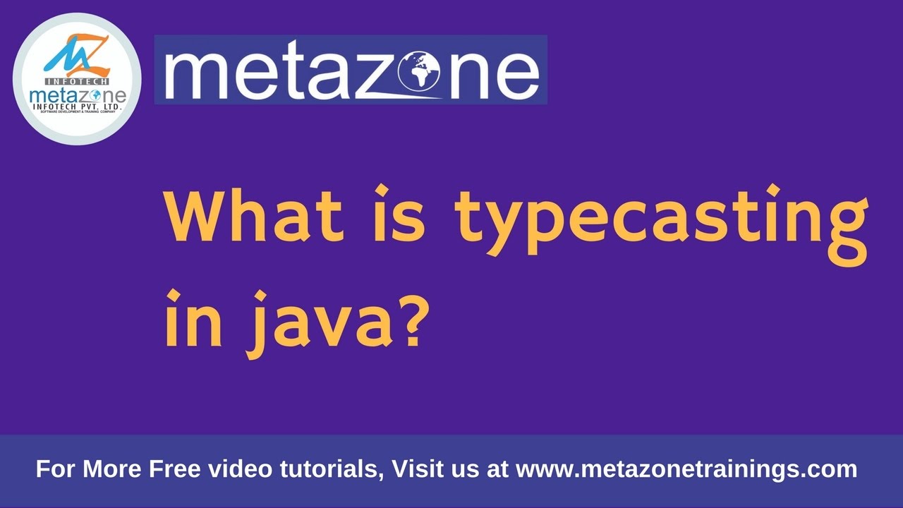 What is typecasting in java ? - YouTube