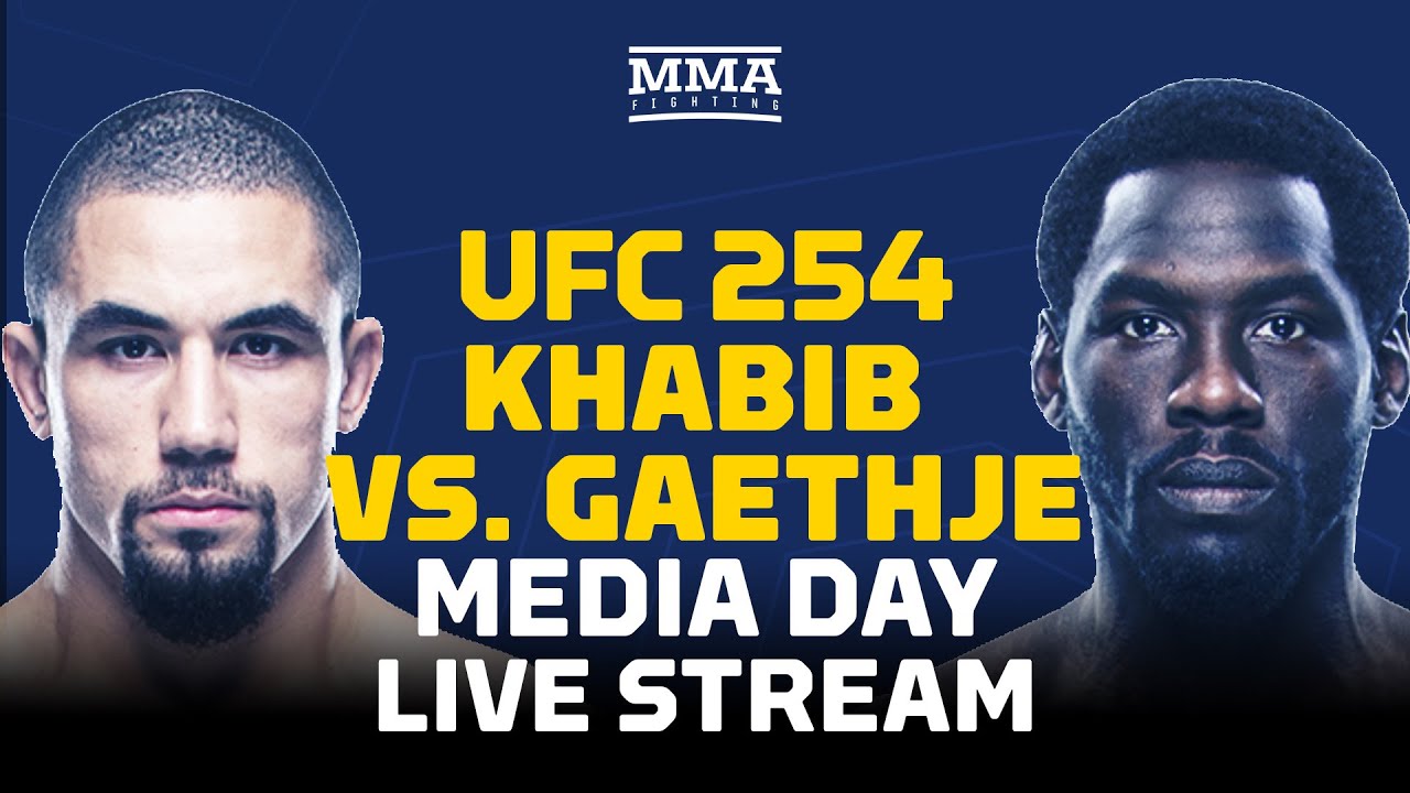 UFC 254: Khabib vs. Gaethje Media Day Live Stream - MMA Fighting