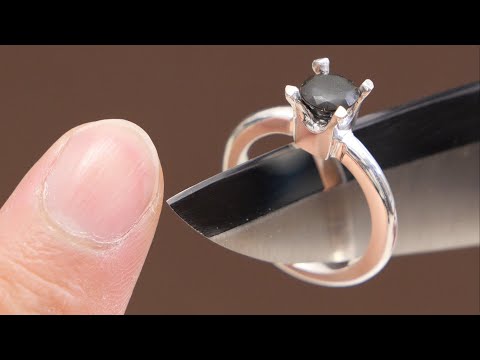 Engagement ring made from human nails