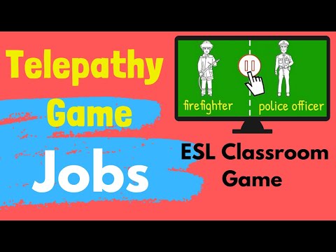 Jobs | ESL Classroom Game | Telepathy Game