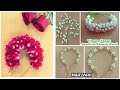 3 different styles veni making at home  diy  hair accessories