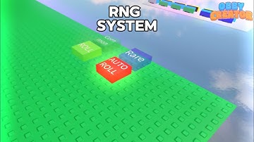 How to make an RNG SYSTEM in Roblox Obby Creator