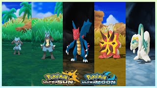 Pokemon UltraSun & UltraMoon - Riolu,Lucario,Druddigon,Turtonator & Drampa Locations