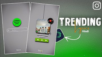 New viral reels Spotify video editing |  Alightmotion | Technical Mahatma