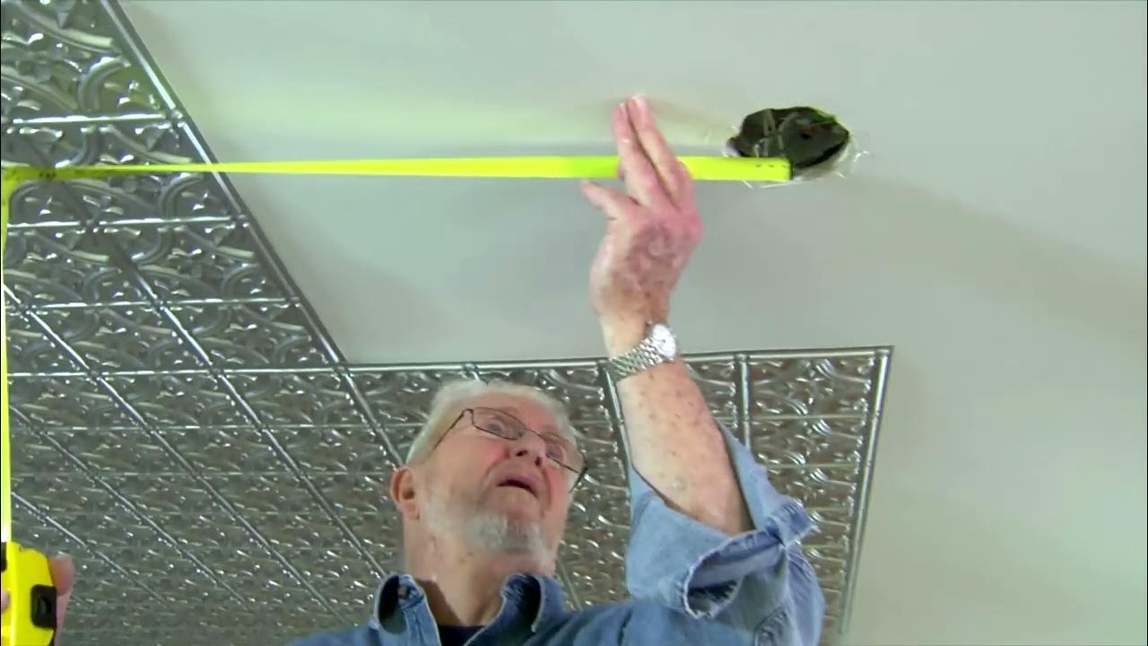 Create a Ceiling Design Howto Install False Tin Ceiling Tiles YouTube