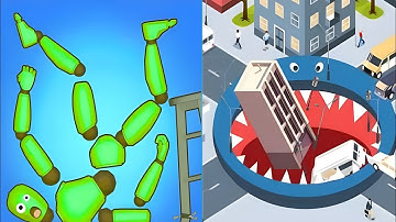 🏂🏂Dancing Dummy 🆚 Hole.io- Satisfying ASMR Gameplay Showdown on Android & iOS #gaming #ios #games 