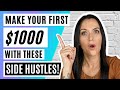 Make your 1st 1000 online  easy side hustles for beginners  how to make money online from home