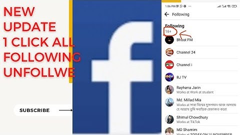 how to Unfollow all Facebook  Following in one click 2022|| aek sate Unfollow karen Update 2022
