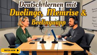 Deutsch lernen mit Duolingo, Memrise & Beelinguapp | Deutsch lernen mit Apps screenshot 1